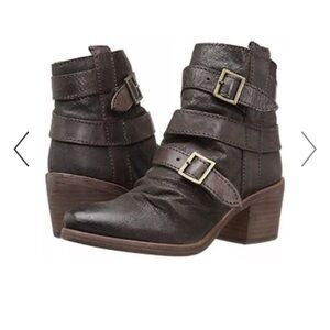 Women's Brown Leather Ankle Boots